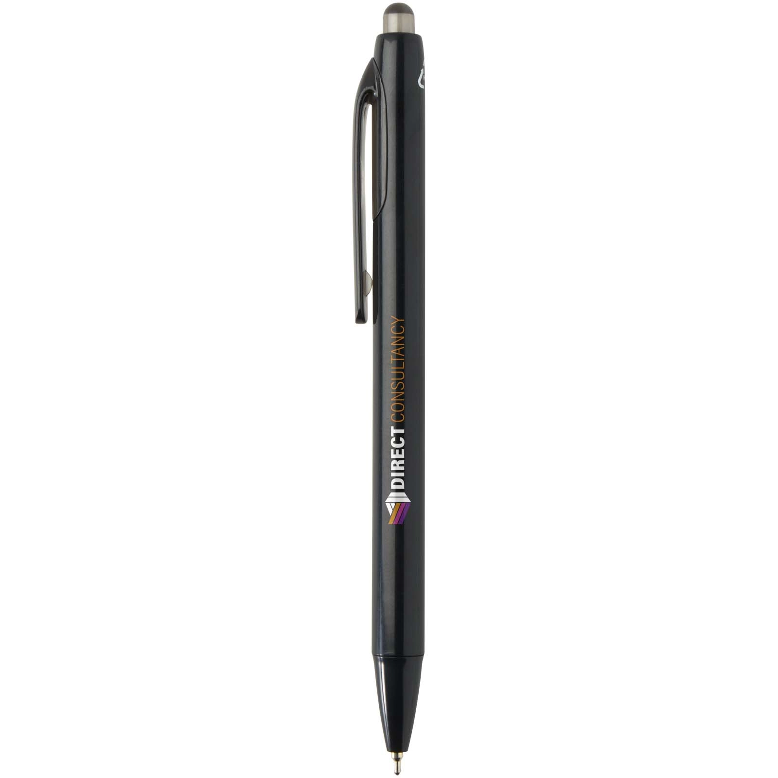 Immagine Penna a sfera a doppia iniezione in materiale riciclato certificato RCS (inchiostro blu) Glen