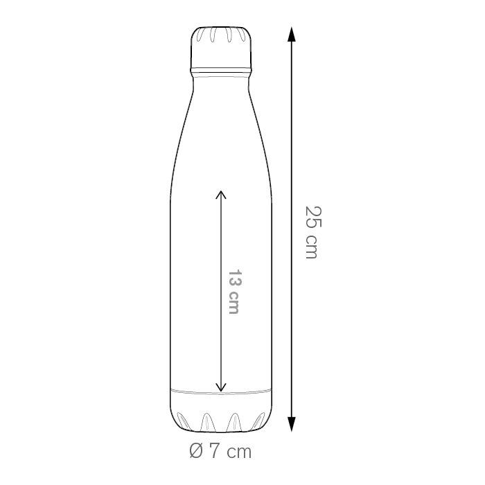 Immagine STEEL MAT BOTTLE 500