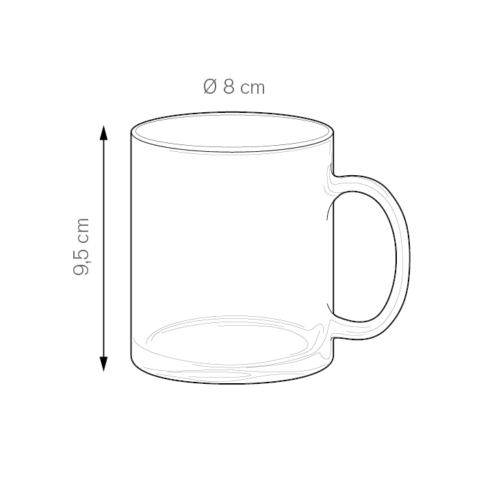Immagine GLASS COLOR MUG