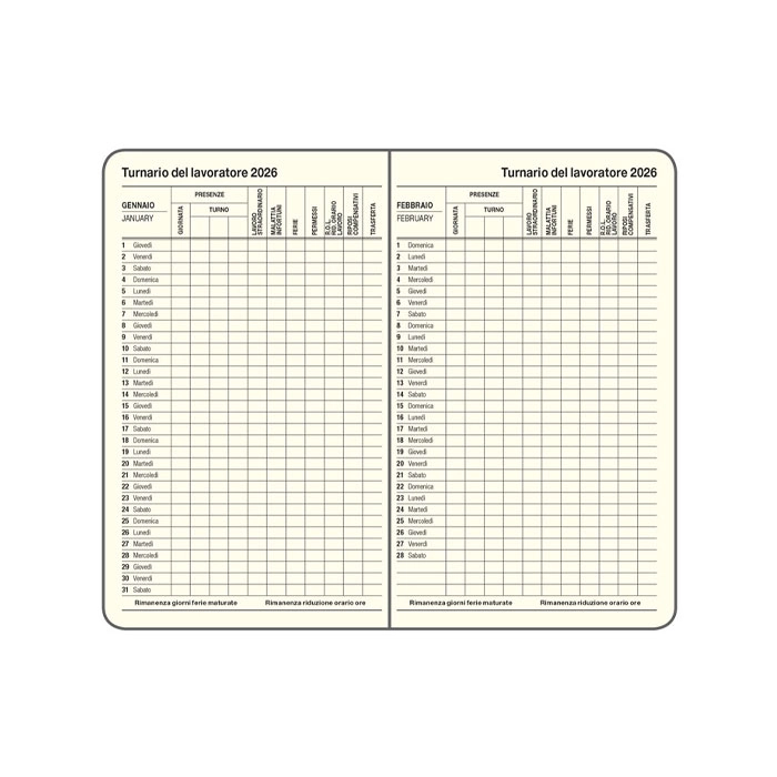 Immagine AGENDA SETTIMANALE