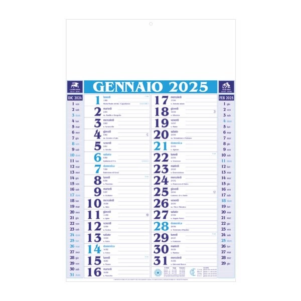 B/102 Calendario Olandese Medio