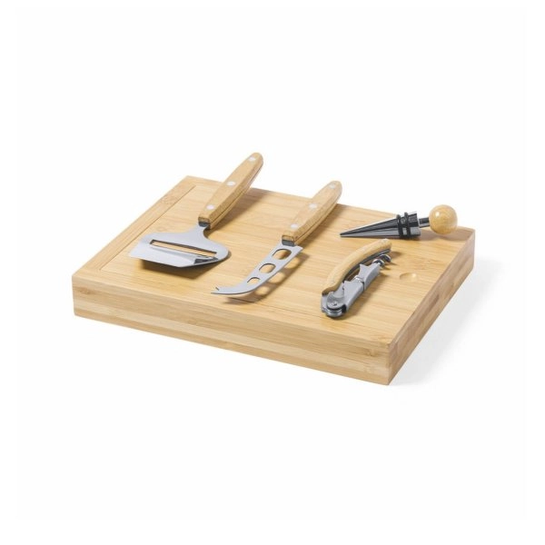 9260 FORMY - Set Vino E Formaggi In Bamboo