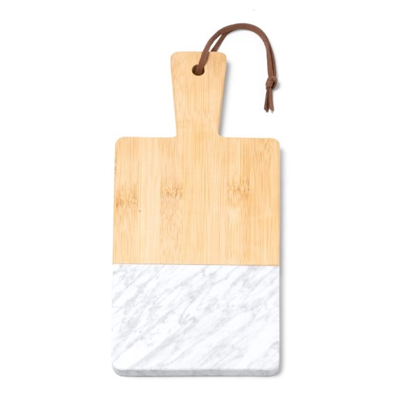 9255 Berenice - Tagliere In Marmo E Bamboo