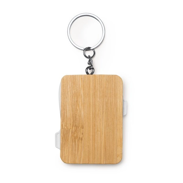 6114 Seba - Portachiavi Con Cavo Di Ricarica In Bamboo