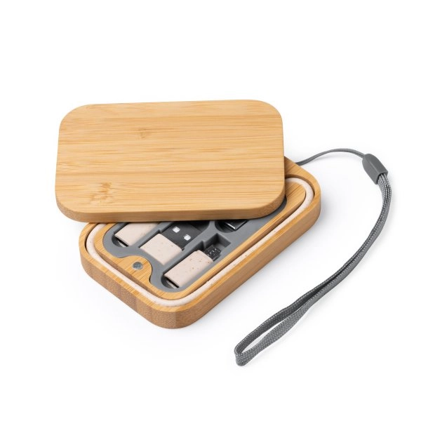 Immagine 6110 Erik - Set Cavi Di Ricarica In ABS E Bamboo