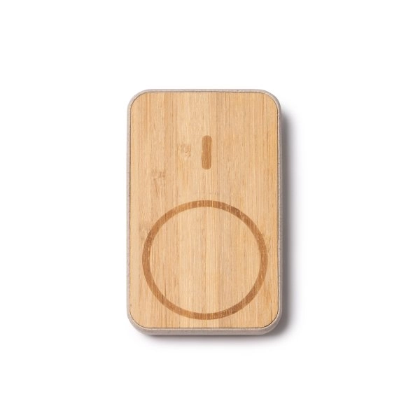 6107 Oregor - Power Bank in Bamboo E Fibra Di Frumento