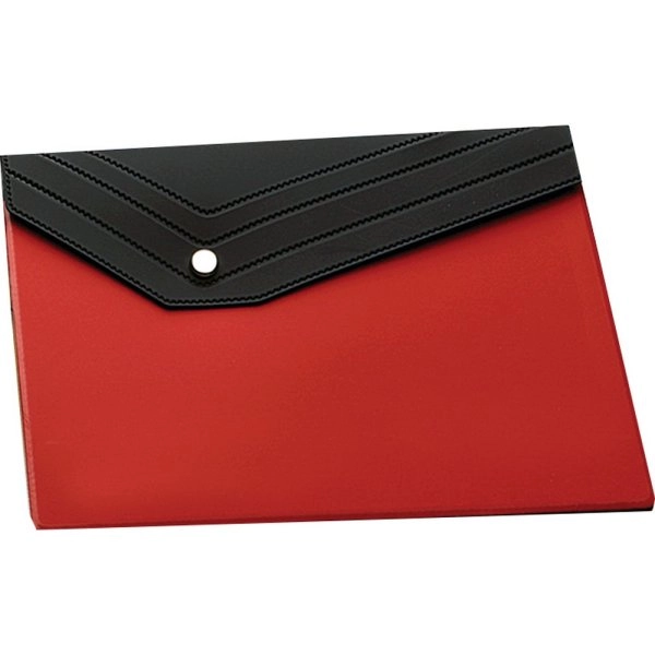 2720 Piel - Porta Documenti Con Bottone