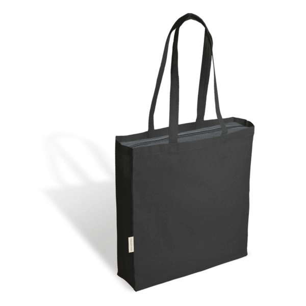 1110 Lorena Black - Borsa Shopping In Canvas Dimensioni: cm 36x52x16