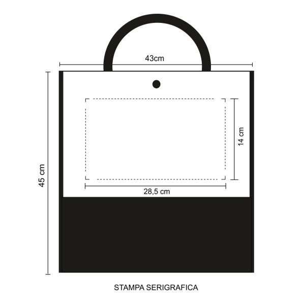 Immagine 0975 Susen - Borsa Shopping In Pp Dimensioni cm 43x45x24