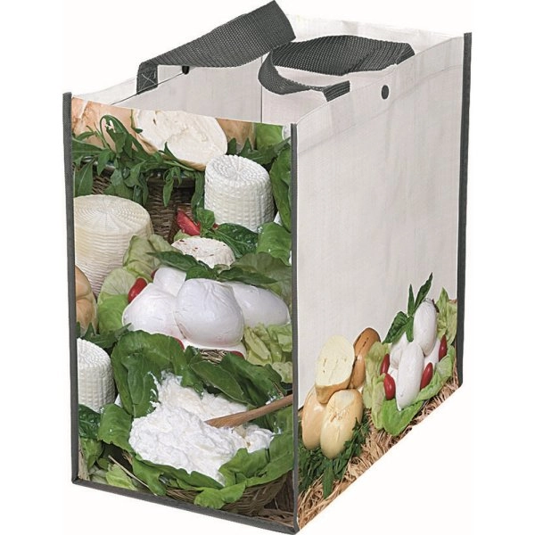 Immagine 0973 Mileko -Borsa Shopping Formaggi Dimensioni cm.35x35x22