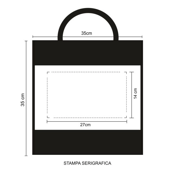 Immagine 0970 Kafe - Borsa Shopping Caffe Dimensioni cm 35x35x22