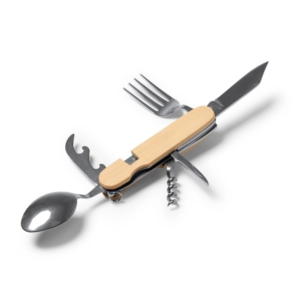 0753 Cruz - Set Posate In Bamboo 