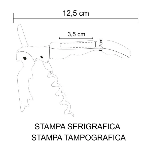 Immagine 0733 Somelier - Apribottiglie Dal Design Classico 3 Funzioni