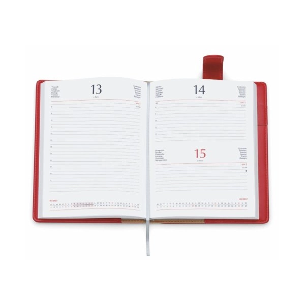 Immagine 0390 - Agenda Giornaliera in Similpelle 15x21cm