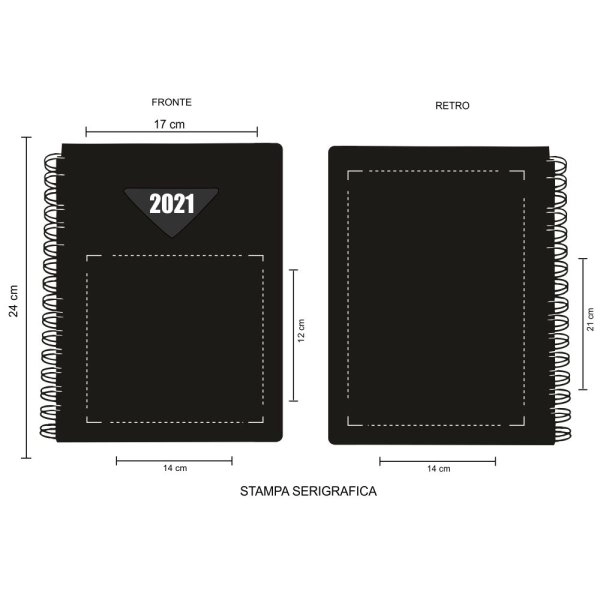 Immagine 0274 - AGENDA SETTIMANALE POLIPROPILENE CM 17X24
