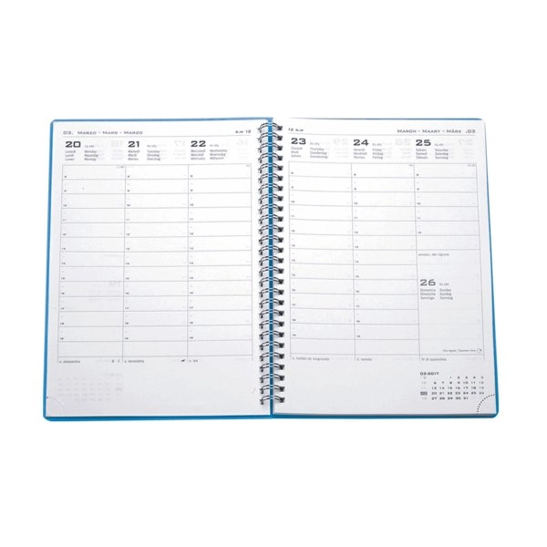 Immagine 0274 - AGENDA SETTIMANALE POLIPROPILENE CM 17X24