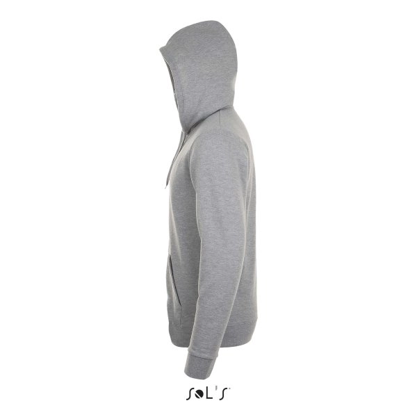 Immagine felpa cappuccio e zip unisex SOL'S STONE | 50% cot+ 50% pol | 260gr personalizzata con stampa o ricamo