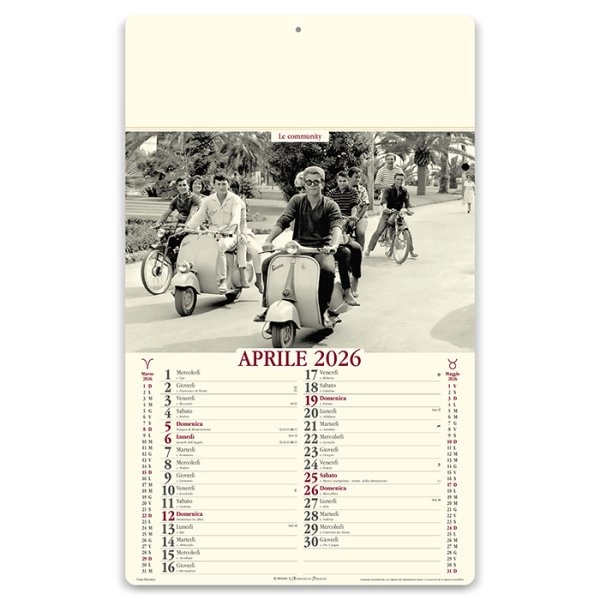 Immagine Calendari illustrati avoriati personalizzati Come Eravamo 31 x 52,5 cm