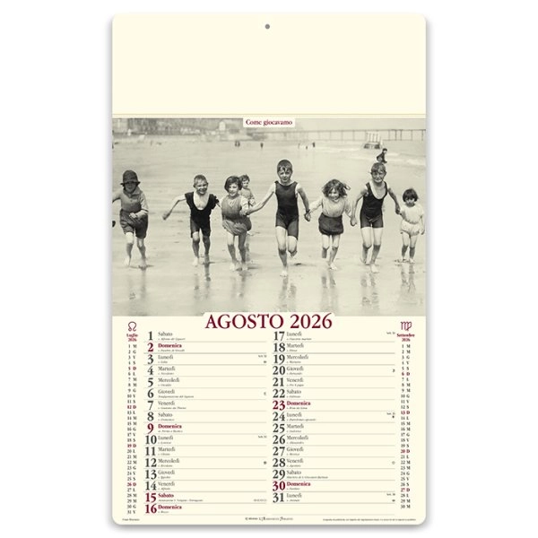 Immagine Calendari illustrati avoriati personalizzati Come Eravamo 31 x 52,5 cm