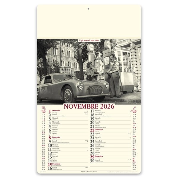Immagine Calendari illustrati avoriati personalizzati Come Eravamo 31 x 52,5 cm