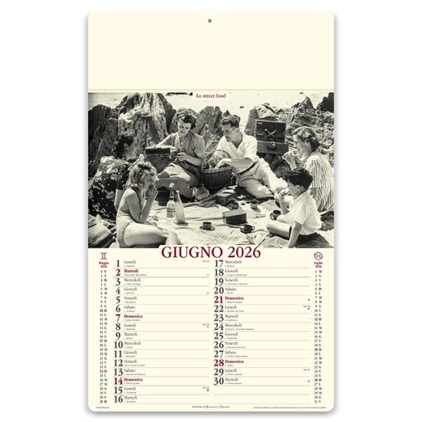 Immagine Calendari illustrati avoriati personalizzati Come Eravamo 31 x 52,5 cm