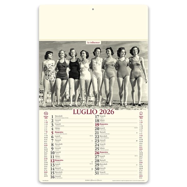 Immagine Calendari illustrati avoriati personalizzati Come Eravamo 31 x 52,5 cm