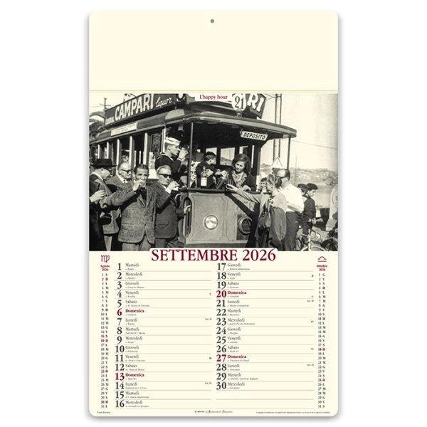 Immagine Calendari illustrati avoriati personalizzati Come Eravamo 31 x 52,5 cm
