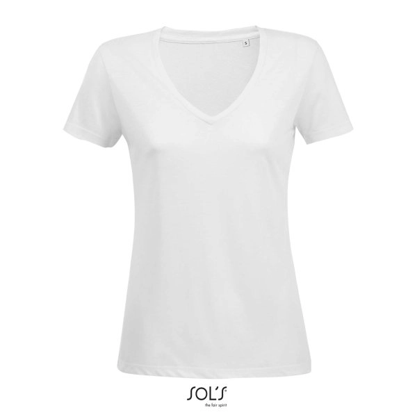 T-shirt donna collo a V MOTION