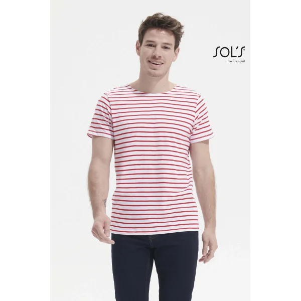 Immagine T-shirt a righe uomo MILES