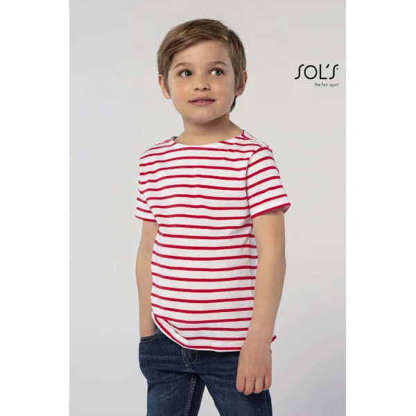 Immagine T-shirt a righe bimbo MILES