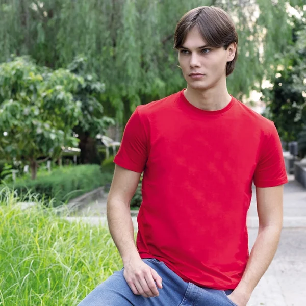 Immagine t-shirt adulto cotone pettinato cuciture laterali nastro di rinforzo collo trattamento antipeeling - ZERO