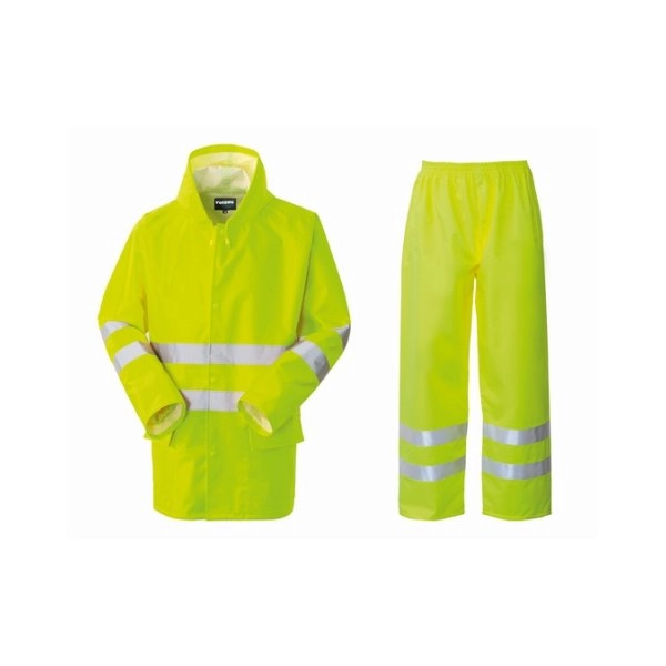 completo antipioggia giacca e pantalone e giacca pantaloni e giacca anti-pioggia Hi-vis