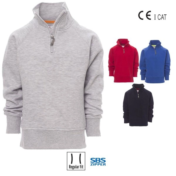 ZICO+ FELPA BAMBINO MEZZA ZIP PAYPER