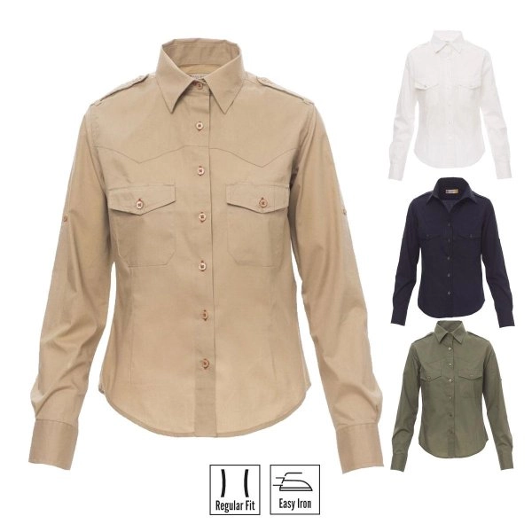 TROPHY LADY CAMICIA DONNA MANICA LUNGA PAYPER