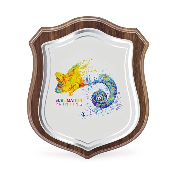Immagine TROFEO MODERNO A FORMA DI SCUDO PER SUBLIMAZIONE 