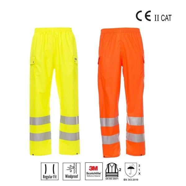 RIVER-PANTS Pantalone antipioggia alta visibilità PAYPER