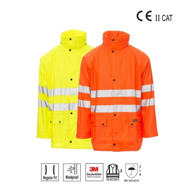 RIVER-JACKET Giacca antipioggia alta visibilità PAYPER