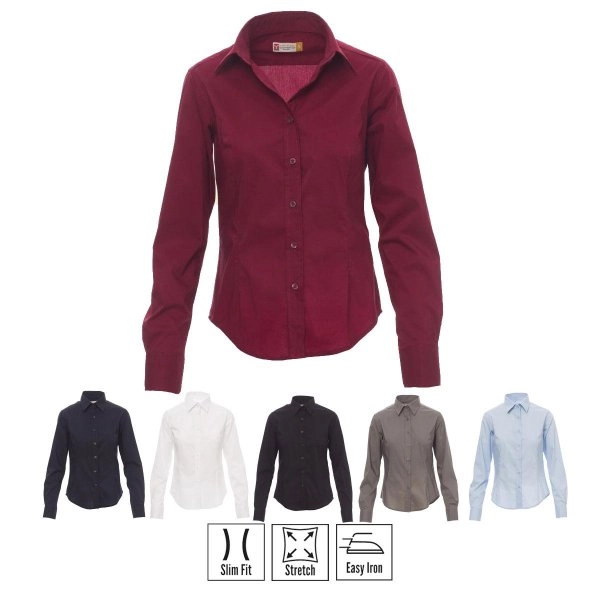 IMAGE LADY CAMICIA DONNA MANICA LUNGA PAYPER