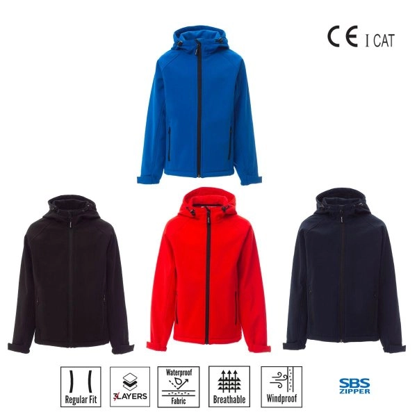 GALE KIDS GIACCA ERGONOMICA SOFT SHELL PAYPER