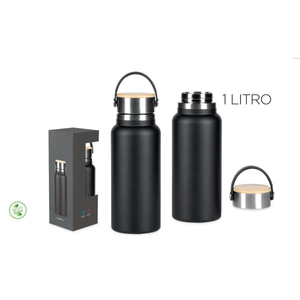 BORRACCIA THERMOS 1000ML IN ACCIAIO INOSSIDABILE CON MANICO