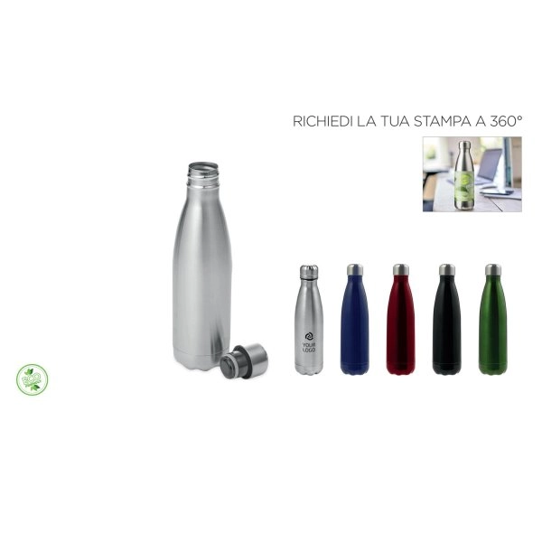 BORRACCIA IN ACCIAIO INOSSIDABILE 500 ML