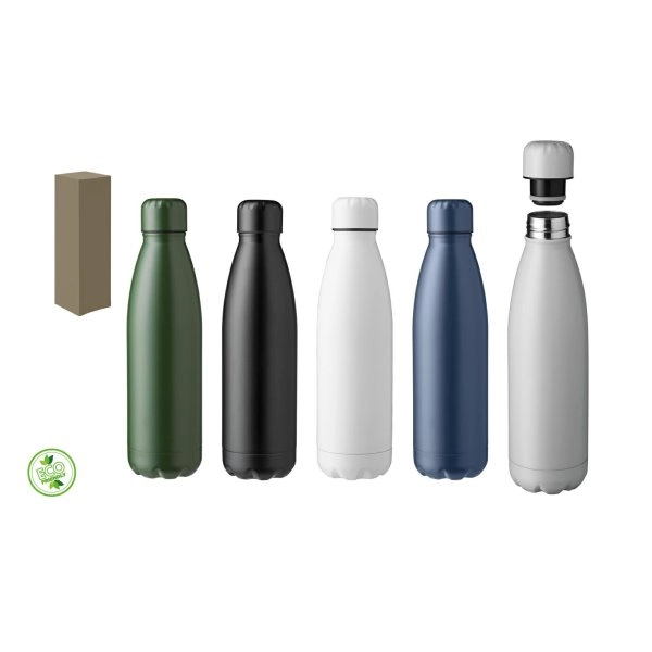 BORRACCIA IN ACCIAIO INOX304 DOPPIA PARETE 50OML FINIT.OPACA