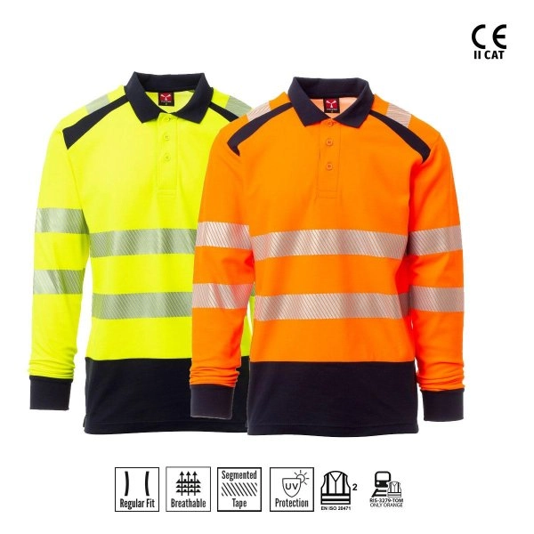 ROAD WINTER POLO M/L ALTA VISIBILITÀ PAYPER