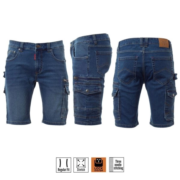 WEST SHORTS BERMUDA MULTITASCHE DA UOMO 5 TASCHE PAYPER
