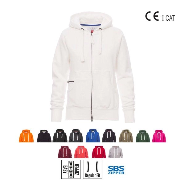 DALLAS LADY+ FELPA ZIP INTERA CON CAPPUCCIO PAYPER