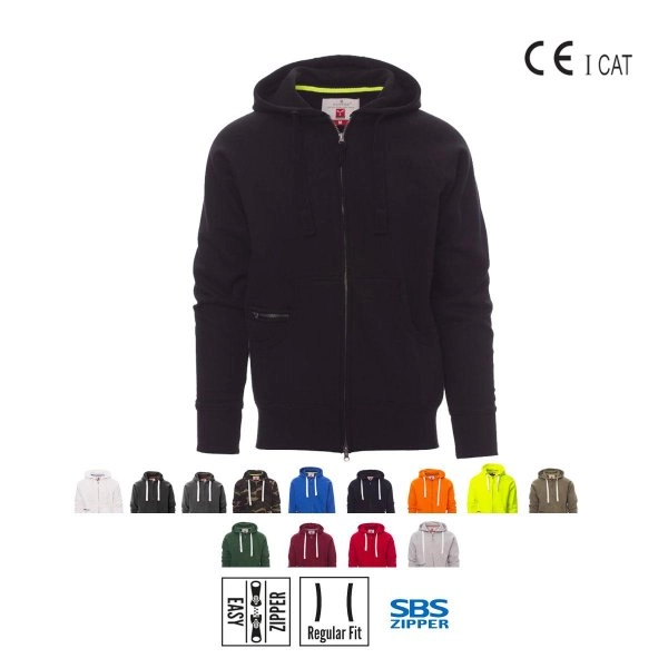 DALLAS+ FELPA 300gr. FULL ZIP CON CAPPUCCIO PAYPER
