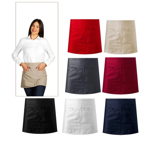 Immagine GREMBIULE UNISEX CON DUE TASCHE 85x41cm