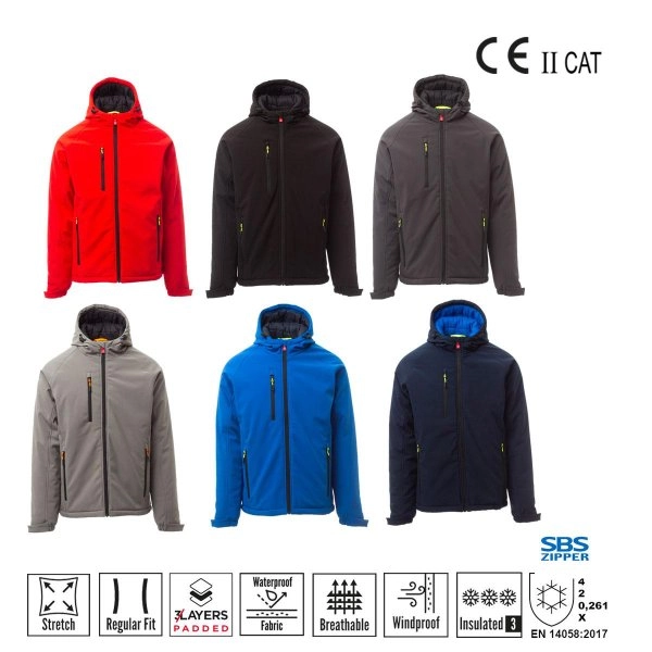 GALE PAD UOMO SOFT SHELL 3 STRATI PAYPER