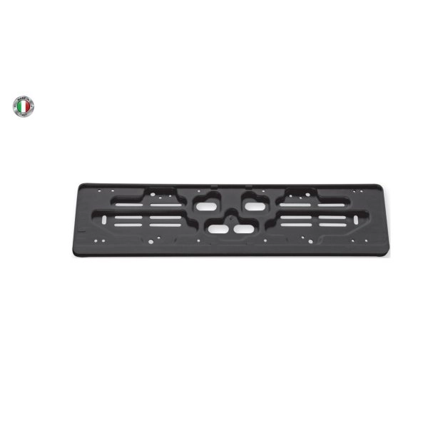 Portatarga posteriore in polipropilene nero Made in Italy