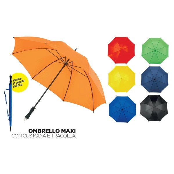 OMBRELLO MAXI GOLF CON CUSTODIA E TRACOLLA